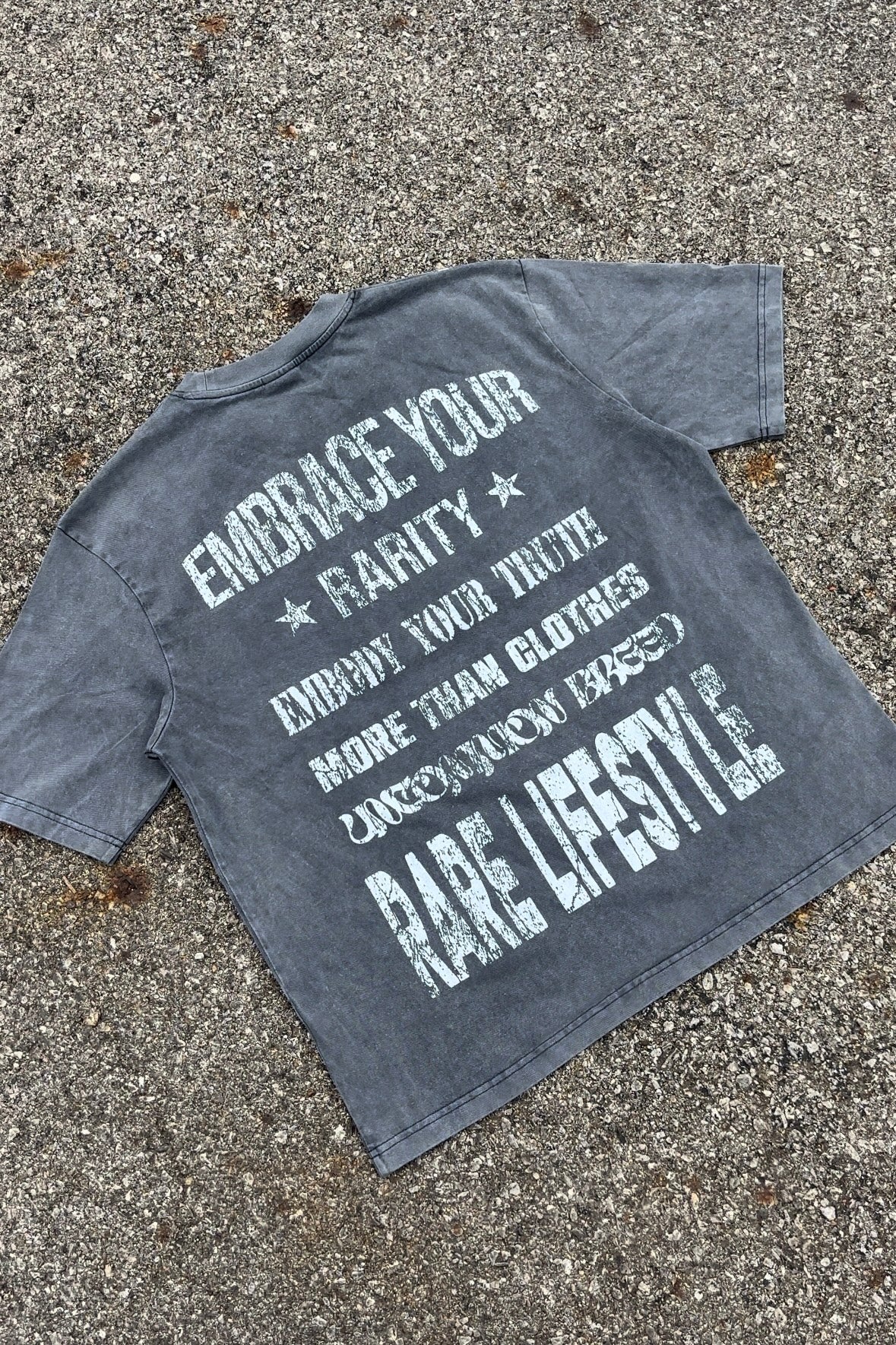 Embrace Your Rarity Oversized Tee - Gray image 3