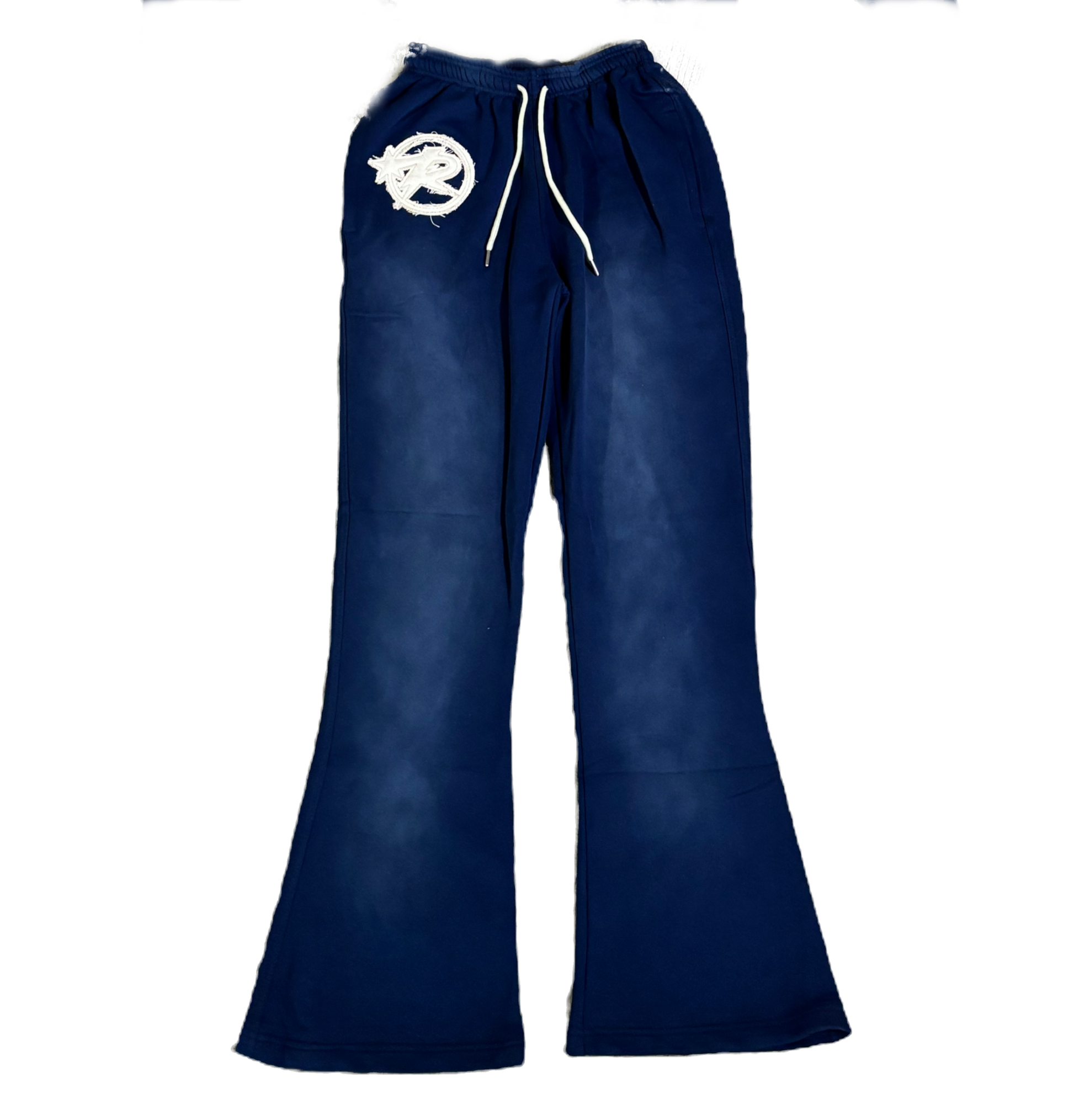 Navy flared logo sweats image 0