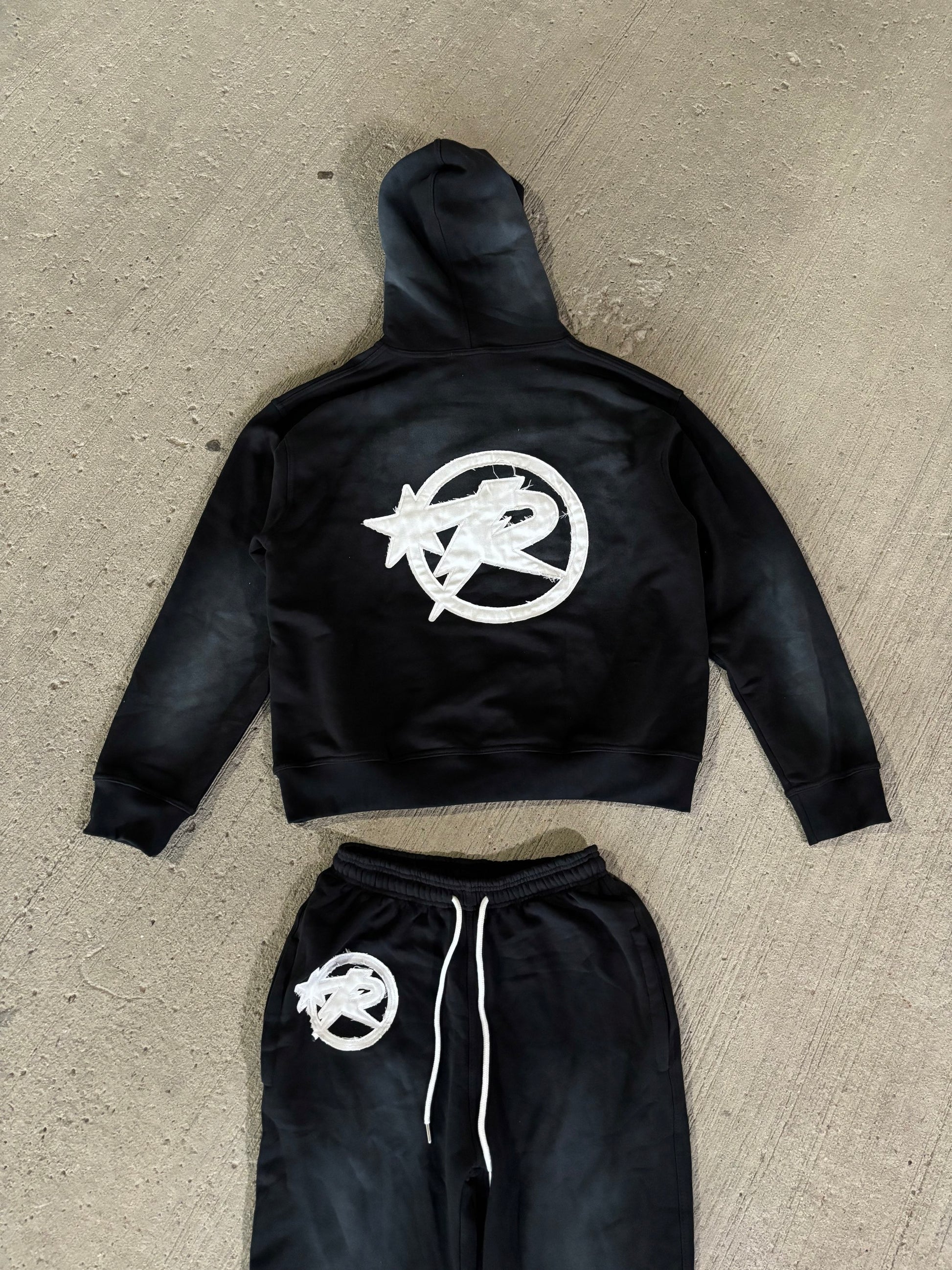 Black flared logo sweats  image 2