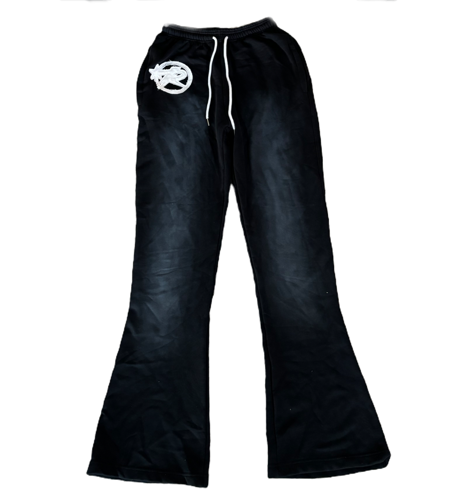 Black flared logo sweats  image 0